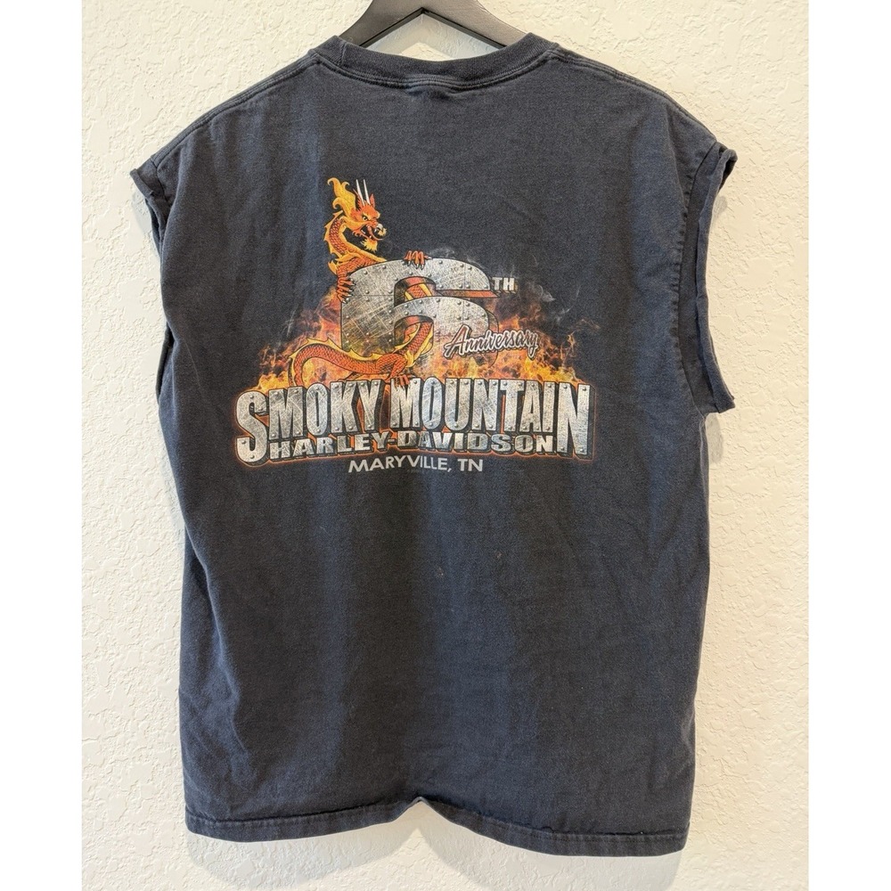 Harley-Davidson Men's Large Smoky Mountain 105th Anniversary Sleeveless Tee